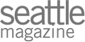 The image displays the logo text "Seattle magazine" in a simple, gray font.